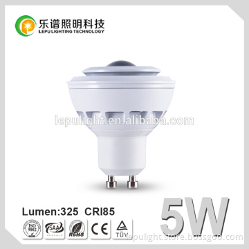 POWER 5W dimmable CRI 85Ra led spotlight cob angle 30 -80 degree GU10